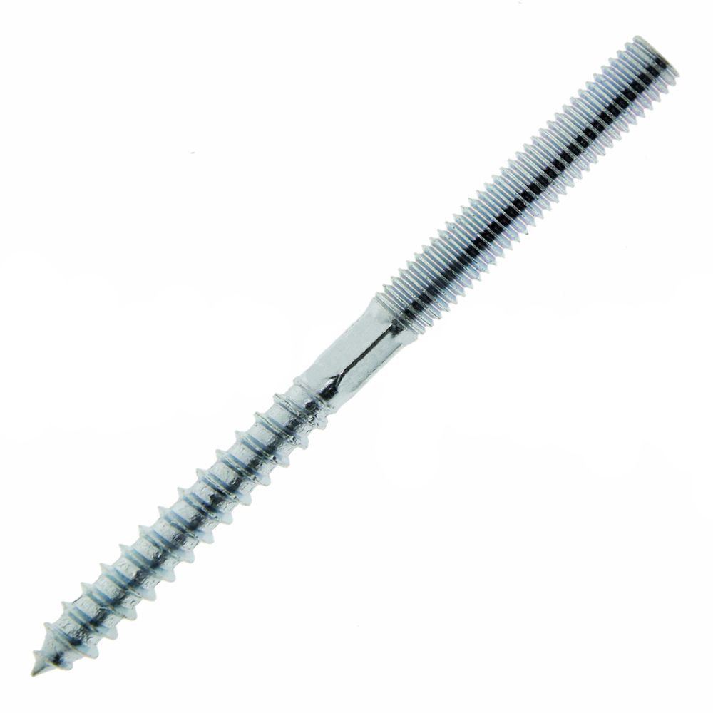 Prezon filet metric-filet lemn PF-MR M8 L-200mm mijloc hexagonal