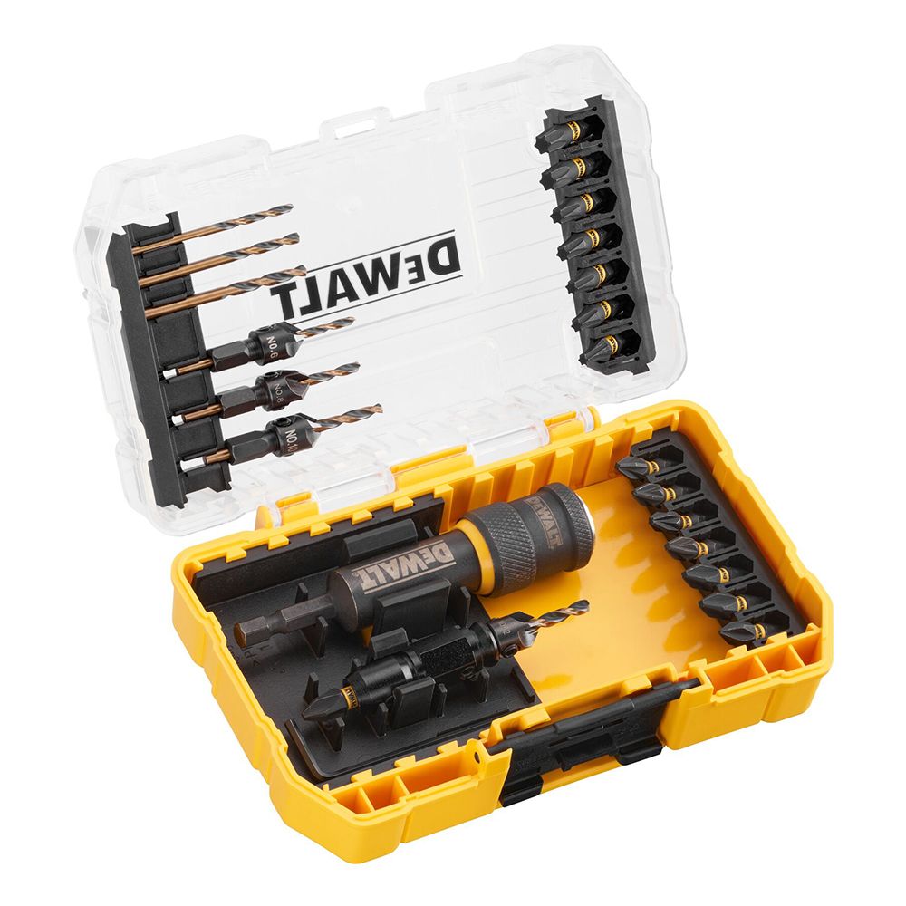 Set biti insurubare 23 piese PH-PZ-Torx (TX) L-25mm DEWALT