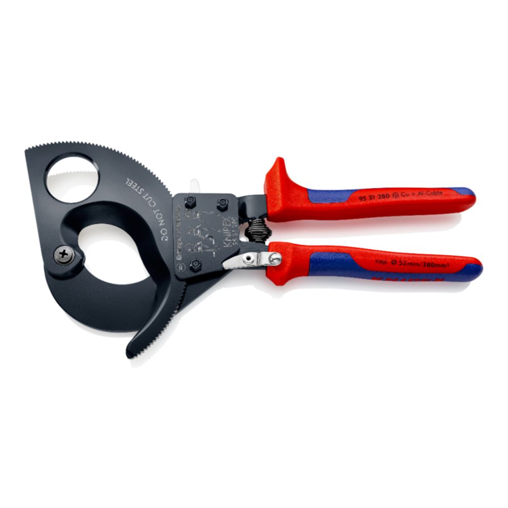 CLESTE TAIAT CABLU CU CLICHET DIAMETRU 52 MM MANER 280 MM KNIPEX