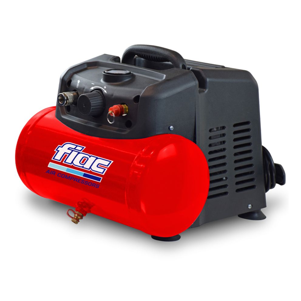 Compresor cu piston CUBY6/1100 oilfree debit aer refulat 110L/min P-8bari volum vas 6L 1.1kW 230V FIAC