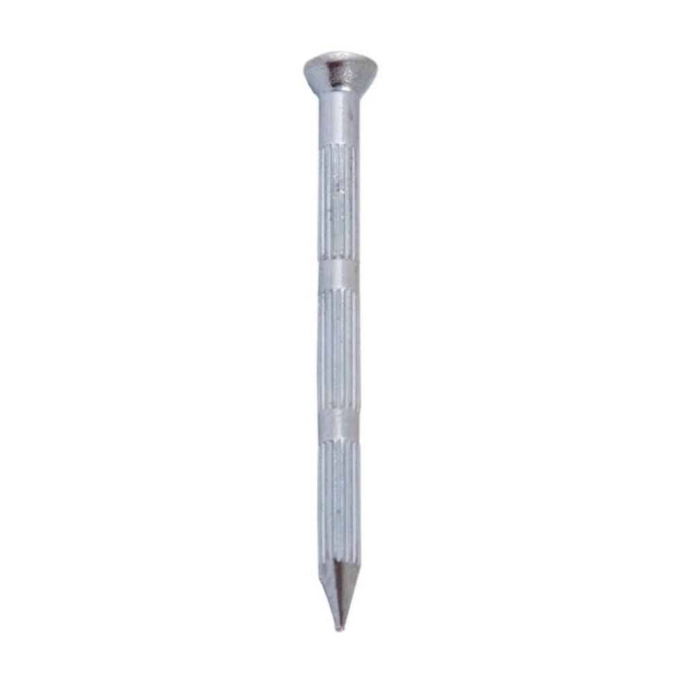 Cuie striate cap inecat D-3.5mm L-80mm pentru beton/zidarie cutie 1kg 190 bucati zincat alb ENERGO