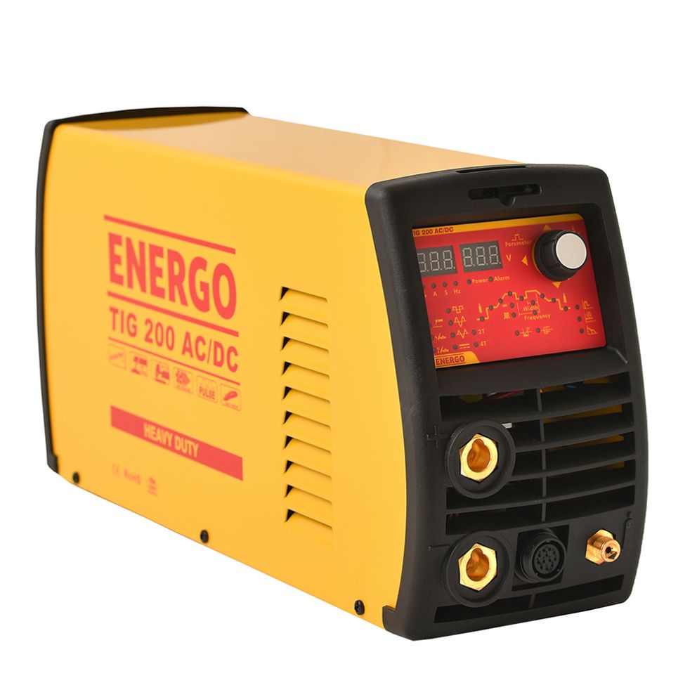 Aparat sudura TIG 200 functie MMA/HF/LIFT/AC-DC racire gaz randament 185A/60% 230V cu accesorii ENERGO