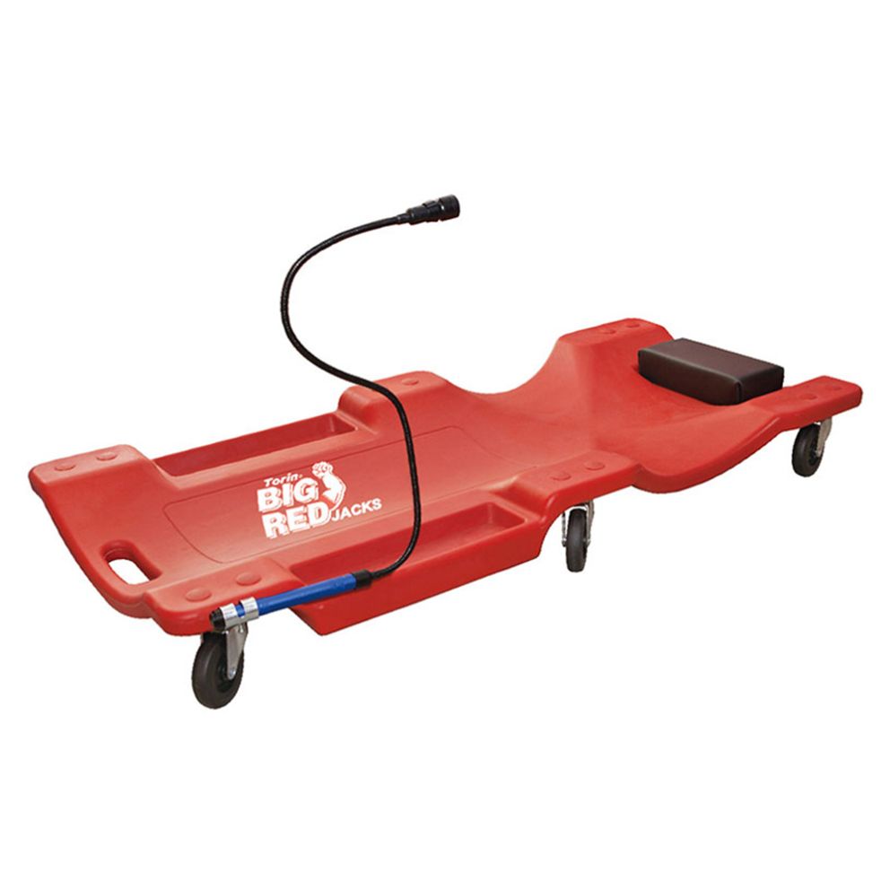 PAT MOBIL PENTRU MECANIC AUTO CU LAMPA DE LUCRU BIG RED