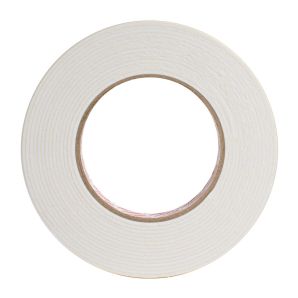 Banda dublu adeziva buretata PROFIXX alba latime 19mm L-10m g-2mm pentru fixari universale ENERGO