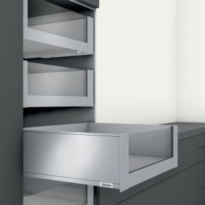 Legrabox set suport de front inaltime C pentru extragere interioara cu element de insertie gri-orion mat ZI7.2CS0 OG-M BLUM
