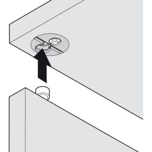 Carcasa demontabil de colt D-25mm maro-ocru 42.0110N BLUM