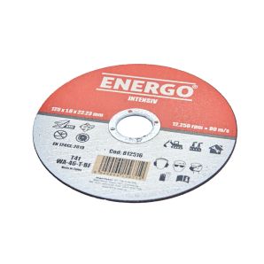 Disc abraziv taiere INTENSIV 125x22.2x1.6mm WA46T tip-41 inox otel set 10 bucati ENERGO