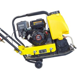 Placa compactoare PCE-80L unidirectionaa 80 Kg 43CM 16KN/5000BPM rezervor apa si PAD LONCIN-200F benzina ENERGO