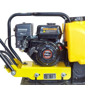 Placa compactoare PCE-80L unidirectionaa 80 Kg 43CM 16KN/5000BPM rezervor apa si PAD LONCIN-200F benzina ENERGO