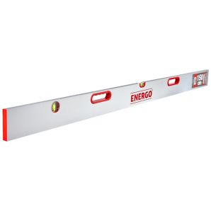 Dreptar aluminiu DAF cu sectiune dreptunghiulara L-150cm 2 manere 2 fiole pentru constructii ENERGO