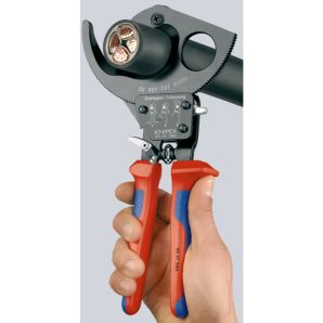 CLESTE TAIAT CABLU CU CLICHET DIAMETRU 52 MM MANER 280 MM KNIPEX