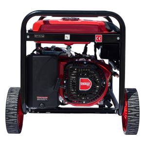 Generator portabil GN5000 cadru deschis cu roti Pmax 5.5kW/230V rezervor 25 L benzina cu AVR start manual ENERGO