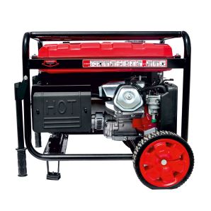 Generator portabil GN5000E cadru deschis cu roti Pmax 5.5kW/230V rezervor 25L benzina cu AVR ATS optional start electric ENERGO