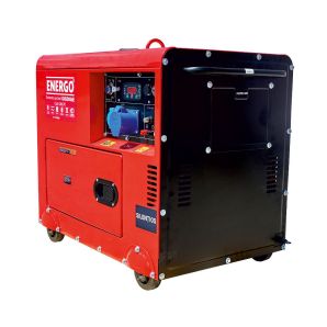 Generator portabil GN5000dE carcasat cu roti Pmax 5.0kW/230V rezervor 15L motorina ATS optional start electric ENERGO