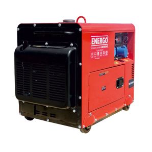 Generator portabil GN5000dE carcasat cu roti Pmax 5.0kW/230V rezervor 15L motorina ATS optional start electric ENERGO