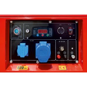 Generator portabil GN5000dE carcasat cu roti Pmax 5.0kW/230V rezervor 15L motorina ATS optional start electric ENERGO