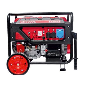Generator portabil GN7000E cadru deschis Pmax 7.5kW/230V rezervor 25 L benzina cu AVR ATS optional start electric ENERGO