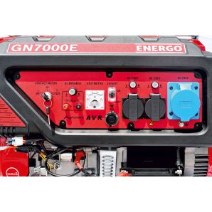 Generator portabil GN7000E cadru deschis Pmax 7.5kW/230V rezervor 25 L benzina cu AVR ATS optional start electric ENERGO