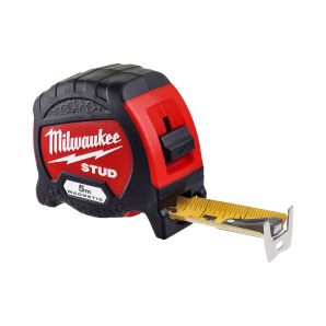 Ruleta STUD2 banda otel galbena L-5m latime 33mm gradatie ambele parti 2 blocaje magnetica MILWAUKEE