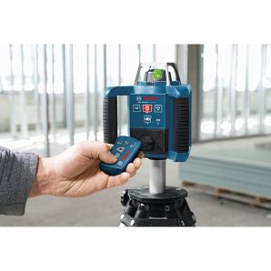 Nivela laser rotativa GRL 300HVG raza lucru cu receptor 150m fascicul verde mod orizontal/vertical cu trepied si accesorii BOSCH