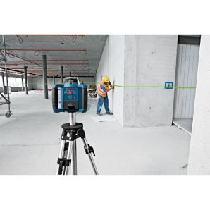 Nivela laser rotativa GRL 300HVG raza lucru cu receptor 150m fascicul verde mod orizontal/vertical cu trepied si accesorii BOSCH