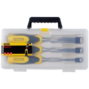 SET 3 DALTI LEMN DYNAGRIP  10-15-20 MM STANLEY