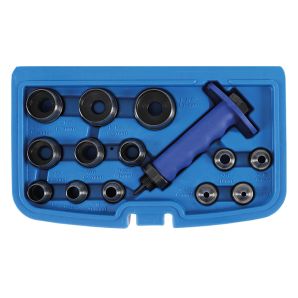 Set preducele diametre 5-35 mm forma rotunda pentru plastic cauciuc piele carton 14 piese BGS