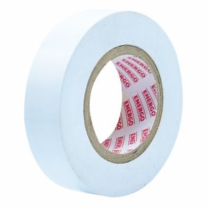 Banda izolatoare BA 2357 din PVC alba latime 19mm L-20m g-0.13mm pentru lucrari electrice ENERGO