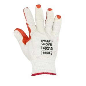 Manusi protectie marimea 10 bumbac/poliester impregnate latex palma si varf degete EN388-2122XX ENERGO
