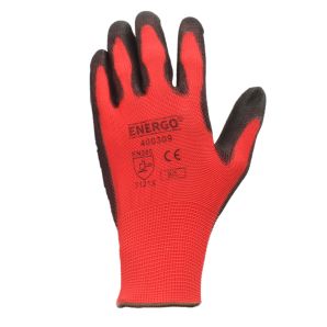 Manusi protectie POLY marimea 10 poliester impregnate poliuretan palma si varf degete EN388-3121XX ENERGO