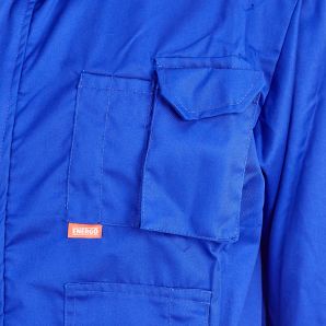 Costum cu pieptar NEW VICTORY albastru royal material-bumbac/poliester ENERGO