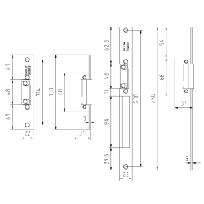 CONTRAPLACA ELECTROMAGNETICA PENTRU INCHIDERE USI DOM