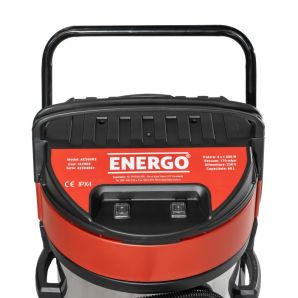 Aspirator AE360X2 utilizare uscat-umed volum 60L vacuum 170mbar curatare manuala 2x1000W ENERGO