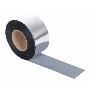 Banda etansare bituminoasa BITUM TAPE folie aluminiu latime 150mm L-10m g-1.5mm rezistenta UV pentru hidroizolatii ENERGO