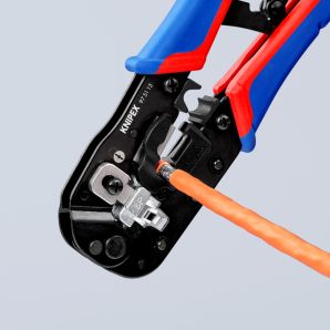 Cleste sertizat modular conectori retea RJ45 L-190mm maner bimaterial KNIPEX