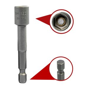 Cheie tubulara magnetica SW8 L-65mm 6 puncte prindere hexagonala 1/4