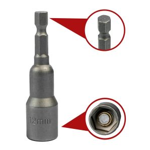 Cheie tubulara magnetica SW12 L-65mm 6 puncte prindere hexagonala 1/4