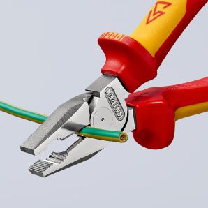 CLESTE COMBINAT IZOLAT 1000V 200 MM MANER BIMATERIAL HEAVY DUTY KNIPEX