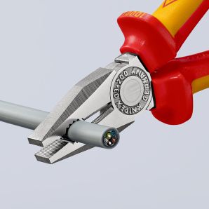 CLESTE COMBINAT IZOLAT 1000V 200 MM MANER BIMATERIAL KNIPEX ZE