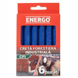 Creta forestiera industriala CFI albastra diametru 12mm L-120mm set 6 bucati ENERGO