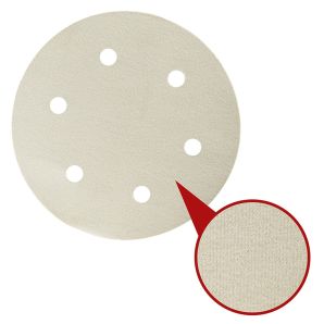 Disc abraziv autoadeziv DHE INTENSIV D-225mm granulatie R 100 oxid aluminiu suport hartie 6 orificii glet/chit/vopsea/lemn ENERGO