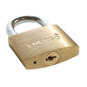 Lacat din alama LockGuard 50 mm Dia-8 mm 3 chei alama ENERGO