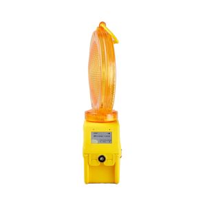 Lampa semnalizare rutiera galbena SPARK cu baterie 4R25 6V 7AH prindere cu clema ENERGO