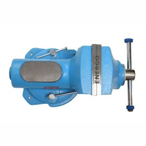 Menghina banc HEAVY DUTY falci cu latime 125mm deschidere 140mm prindere pentru tevi baza rotativa ENERGO
