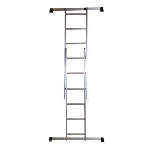 Platforma cu 2 scari + podina de lucru PPS 1.47x0.4m H.A.-1.6m scara 2x6 trepte Hmax-2.73m Aluminiu ENERGO