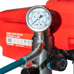 Pompa vopsit airless X20 cu piston debit 2.0L/min Pmax 200 bari 1100W 230V ENERGO