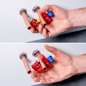 Taietor profesional cu rola si rulment pentru tevi cupru/inox diametre 3-30mm avans progresiv KNIPEX