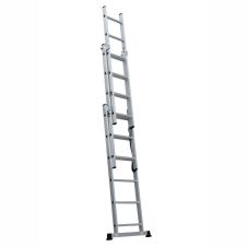 Scara 3 tronsoane culisante universala ST 3x6 trepte Lmax-3.4m Lmin-1.7m H.A-1.6m Aluminiu ENERGO
