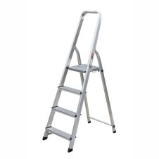 Scara tip biblioteca cu platforma SB 3+1 trepte H-0.78m Aluminiu ENERGO