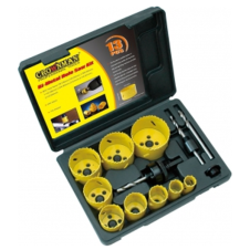 Set carote diametre 19-64mm BIM HSS prindere cu filet interior pentru cupru/aluminiu/metal CROWNMAN